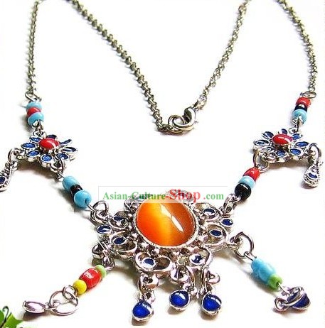 Tibetan Stunning Ancient Type Necklace-Daughter of Sun