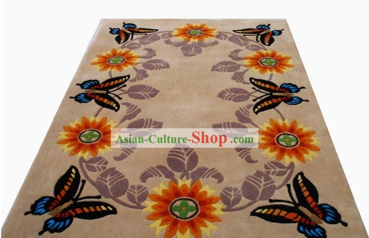 Kunst Dekoration Chinese Hand Made Schmetterling Carpet (120cm * 180cm)