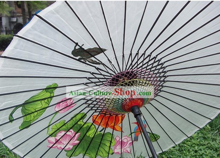 Chinese Hand Made and Painted Adult Size Silk Wedding Romantic Umbrellas/Parasols
