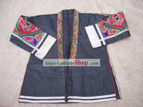 Stunning Chinese Miao Tribe ricamato a mano da collezione-Dress Donna