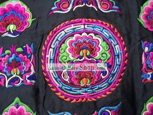 Потрясающие китайского племени Мяо ручная вышивка Коллекционные Flake