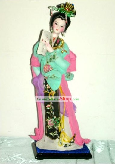 手作り北京シルクの置物人形 - カイ文吉