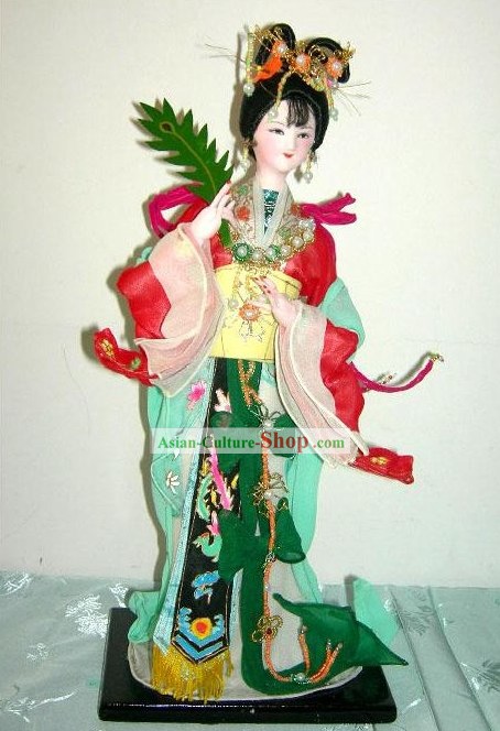 Handmade Pechino figura bambola di seta - Luo Shen