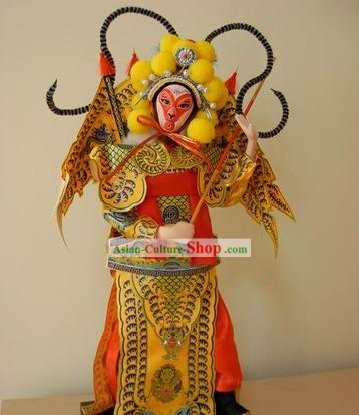 Handmade Pequim boneca Figurine Silk - Sun Wukong