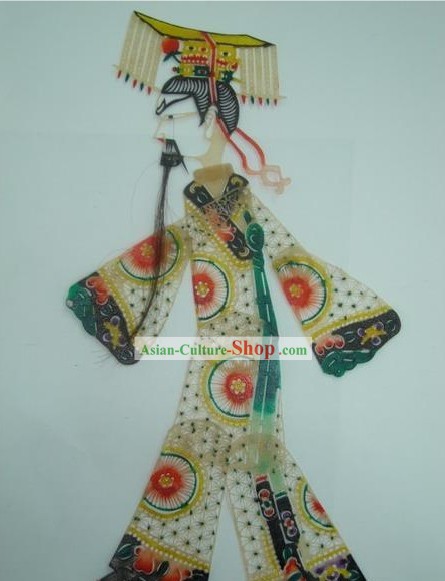 中国の伝統ハンド彫り影絵 - 清始皇