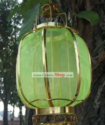 Chinese Classical Ancient Style Silk Iron Lantern