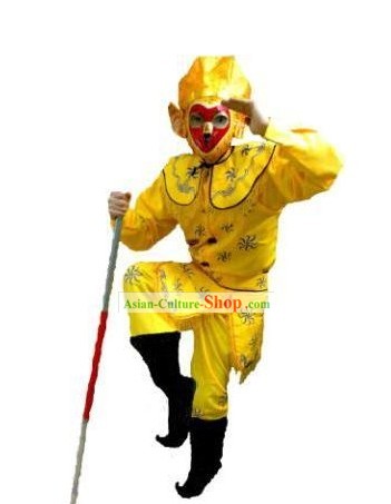 Chinese Traditional Monkey King Costumes Complete Set