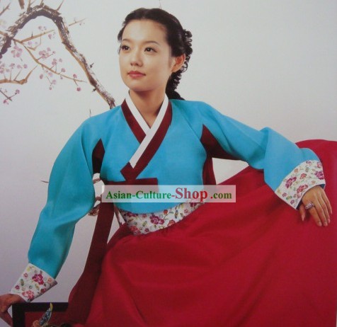 Coréenne hanbok traditionnel Huang robe Zhenyi pour les femmes