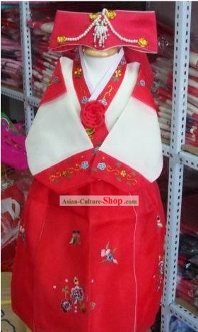 Costumes traditionnels coréens hanbok pour les enfants