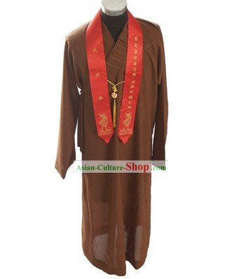 Chino Shaolin Monk Robe/Disfraz Monje