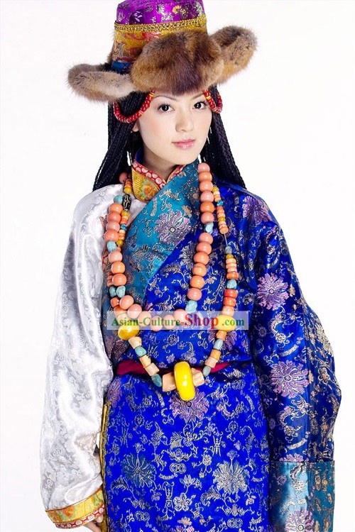 Clásico chino del Tíbet princesa vestuario para las mujeres
