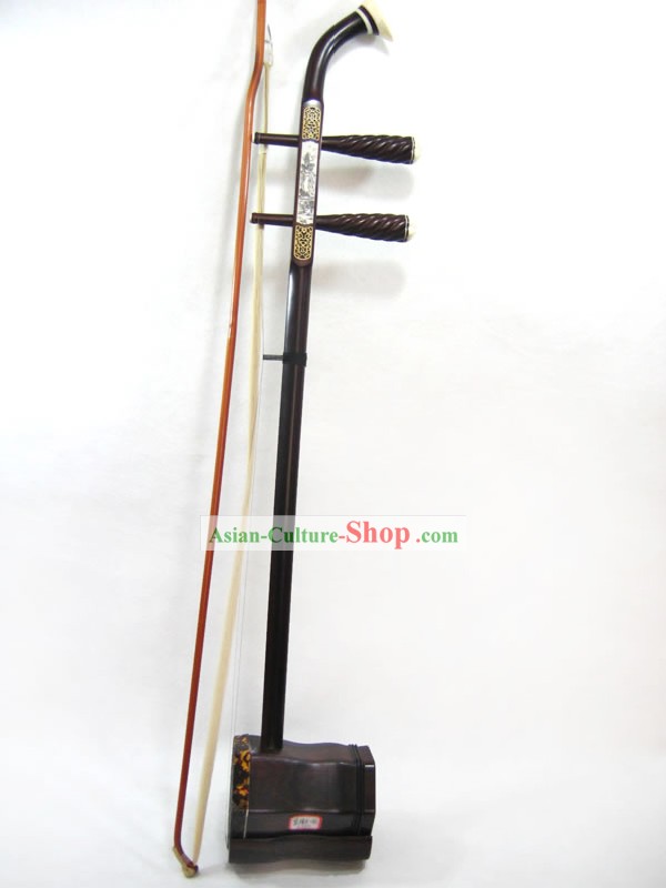Traditionelle Snakeskin und Red Sandal Wood Zwei-saitige chinesische Fiddle Komplett-Set