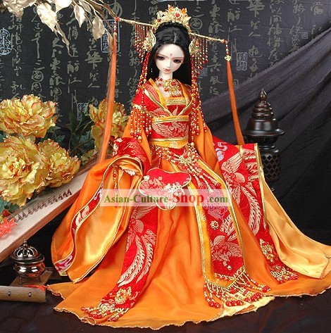 Chinese Ancient Princess Phoenix Dress Costume Complete Set