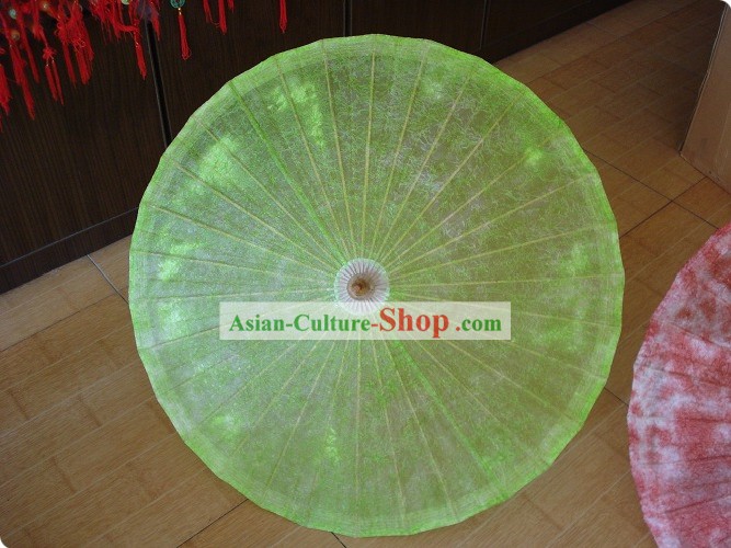 Chino tradicional hecha a mano Umbrella Nube Verde