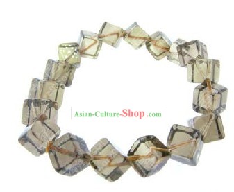 Kai Guang Feng Shui Chinese Tea-coloured Crystal Bracelet (healthy and happy)