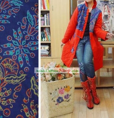 Supreme Chinese Traditional Minority Warm Long Outercoat for Women