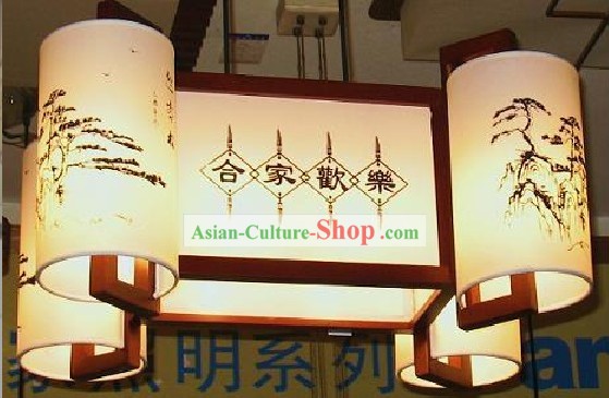 Traditionnelle Style Volume Livre Bois plafond Lanterne Palais - He Jia Huan Le