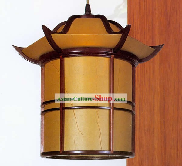 중국어 번체 손 타워의 형상 양모 목조 천장 랜턴을 제작