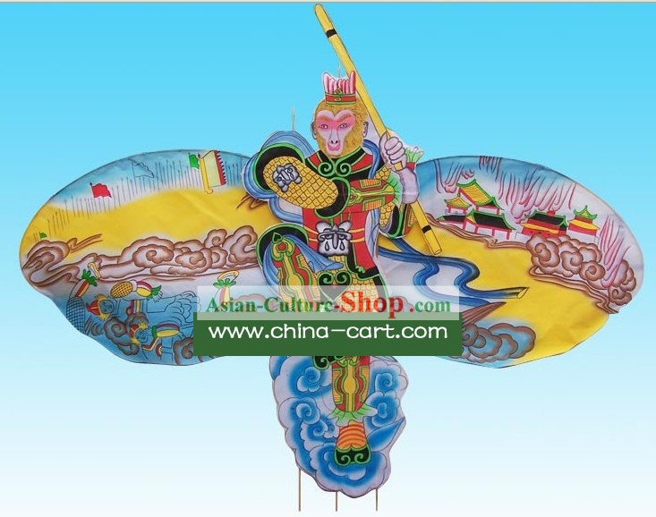 Mão Weifang Tradicional Chinesa Pintado e Made Kite - Monkey King