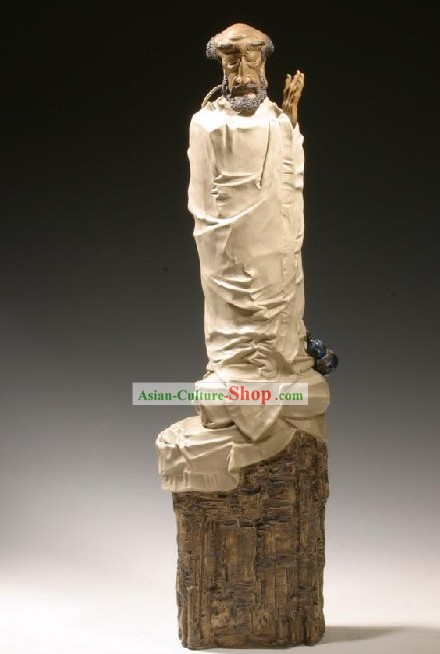 Chinese Classic Shiwan Keramik Statue Arts Collection - Watching Herzen