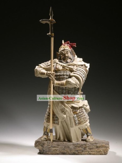 Chino clásico cerámica Shiwan Estatua Colección de Artes - Xiang Yu