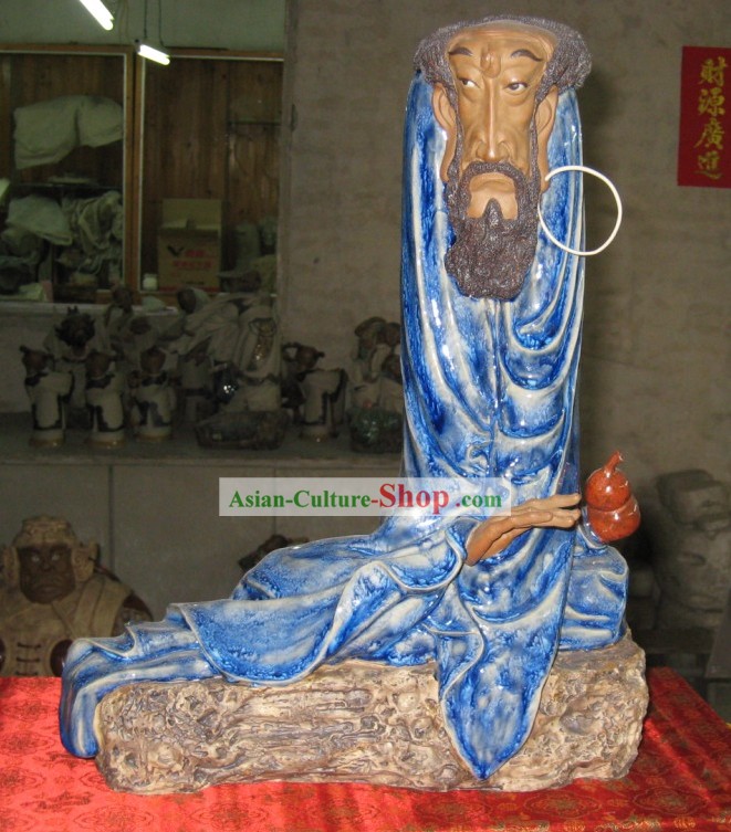 Chinese Classic Shiwan Keramik Statue Arts Collection - Thinking