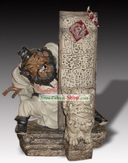 Chino clásico Shiwan Estatua Artes Cerámica Colección -