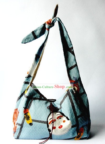 日本の伝統的な手作りの着物のハンドバッグ