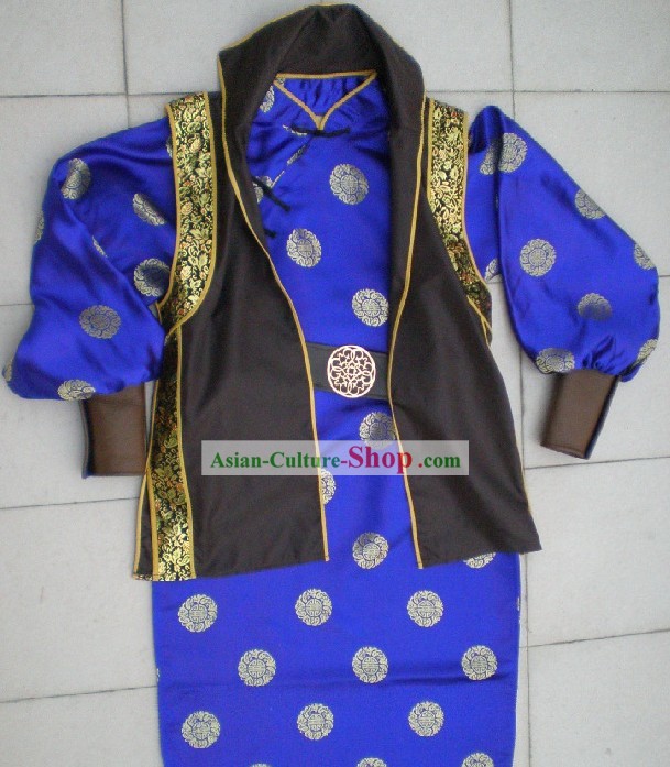 Chinese Ancient Swordsmen Dress and Hat Complete Set