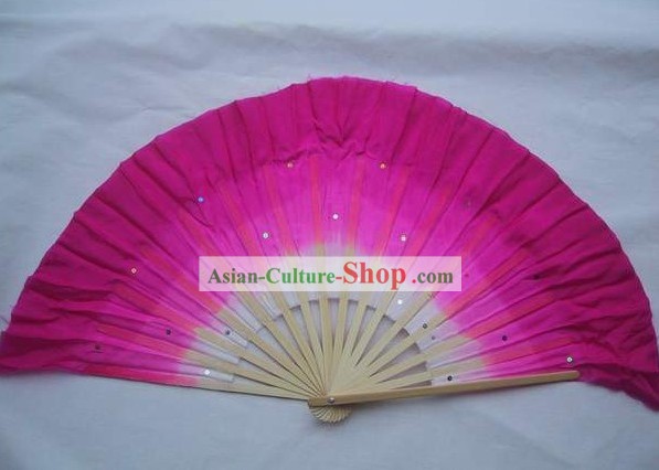Chinoise Fan Danse Traditionnelle couleur de transition