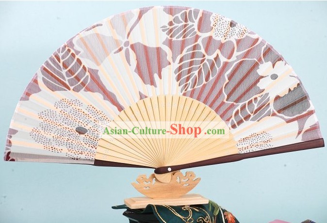 Japanese Handmade Flowers Silk Fan