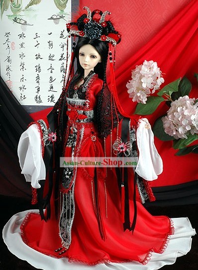 Supremo chinês Imperatriz Costumes e Hat Conjunto Completo