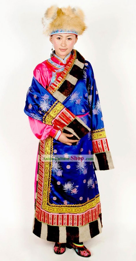 Chinese Traditional Minority Happy Celebration Dance Costumes