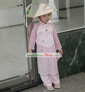 Vietnamiens costume traditionnel pour les enfants