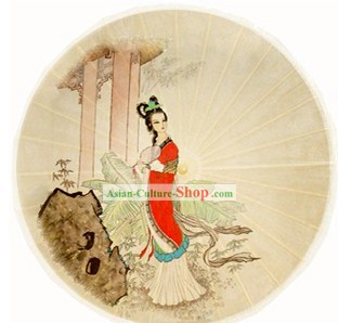 Chinese Hand Made Alte Lady Umbrella