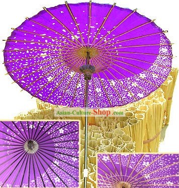 Mão tradicionais feitos Umbrella Blossom Oriental Cereja