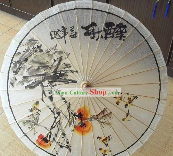 Chinesische Hand gefertigt und bemalt Herbst Umbrella