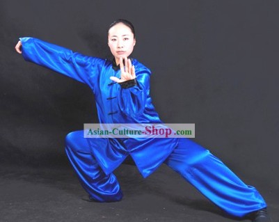 여성을위한 중국어 전문 무술 태극권 유니폼 세트