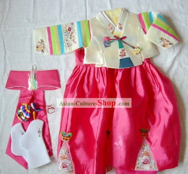 Традиционные корейские платья для младенца, чтобы Праздновать Один полный год жизни