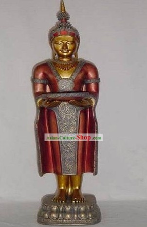 Grande Sudeste Asiático Figurine tailandesa de Dormir Buddha