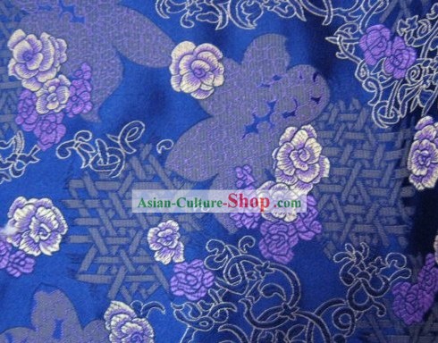 Chinese Traditional Silk Flower Fabric