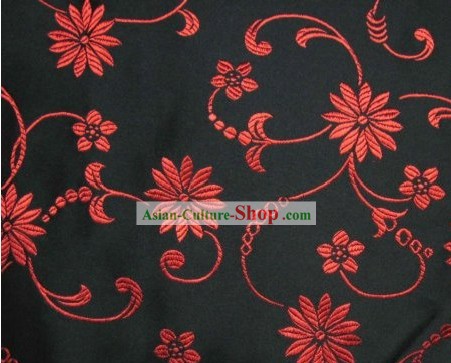 Tecido de seda chinesa tradicional Flor