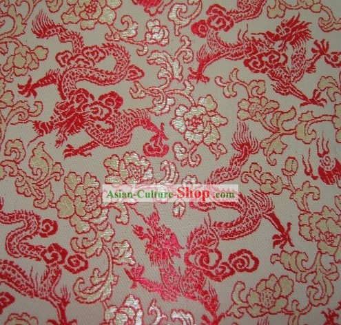 Traditionelle Drachen Brocade Fabric