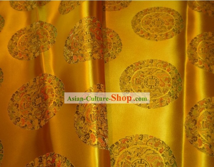 Dragones de oro Brocade Fabric