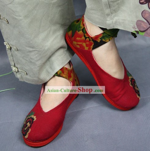Mandarina zapatos de estilo para la Mujer