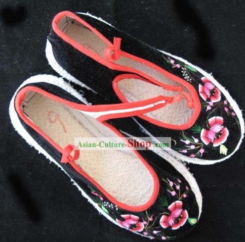 Chinesische Handmade Velvet Schuhe