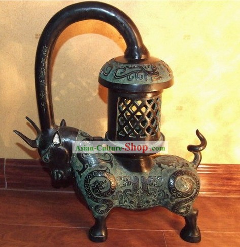 Estilo chino antiguo Brass Lantern
