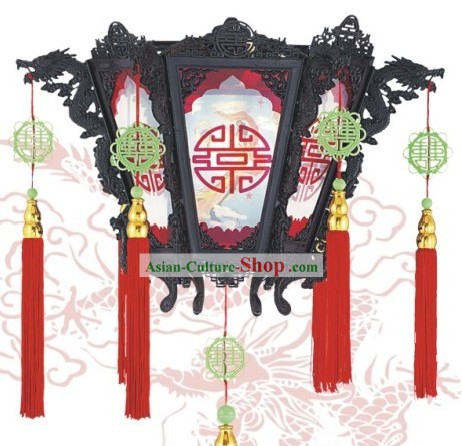 Dragon chinois antique Lanterne murale de style