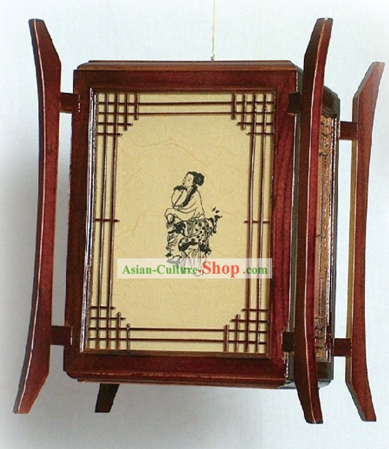 Chinese Classic Teahouse Wooden Lantern
