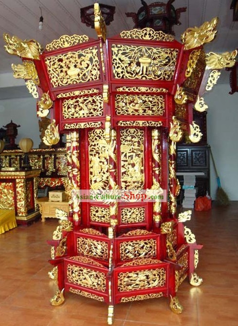 79 Inch Giant Glazed Five Layers of Palace Lantern